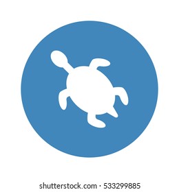 turtle Icon, flat design style