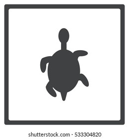turtle Icon, flat design style