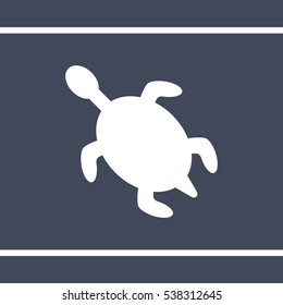 turtle Icon, flat design style