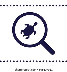 turtle Icon, flat design style