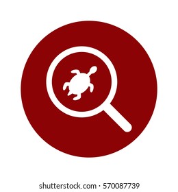 turtle Icon, flat design style