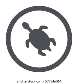 turtle Icon, flat design style