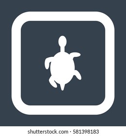 turtle Icon, flat design style