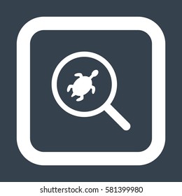 turtle Icon, flat design style