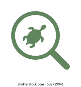 turtle Icon, flat design style