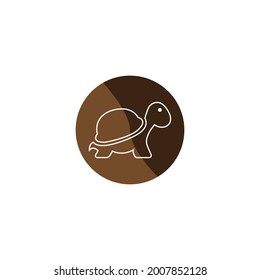 Turtle icon illustration design template