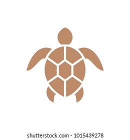 Turtle icon isolated on white background. Sea animal. 