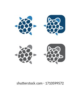 Turtle icon isolated on white background. Sea animal. Vector symbol.