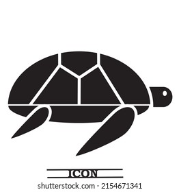 Turtle icon isolated on white background.
