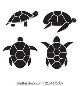 Turtle icon isolated on white background.