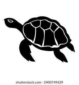 Turtle icon isolated on white background