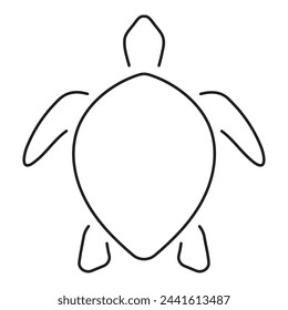 turtle icon isolated on white background, vector illustration.