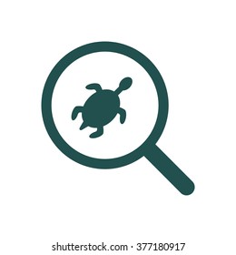 turtle Icon isolated vector flat design