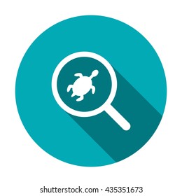 turtle Icon isolated vector flat design