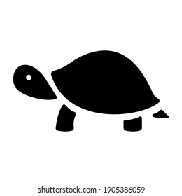 Turtle icon isolated vector illustration on white background. High-quality black style vector icons.