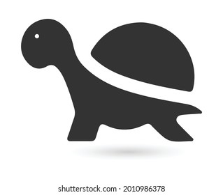 Turtle icon isolated vector illustration on white background