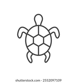 Turtle icon. line style vector icon.