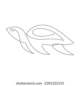 Design-Illustration des Schildkrötensymboles