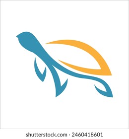 Schildkröten-Logo-Design-Illustration