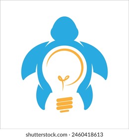 Ilustración de diseño de logotipo de tortuga