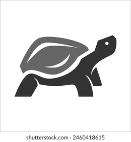 Turtle icon logo design illustration