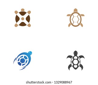 Turtle icon logo design vector