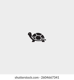 Turtle icon logo flat vector design