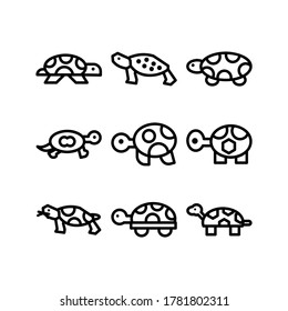 Turtle icon or logo isolated sign symbol vector illustration - Collection of high quality black style vector icons
