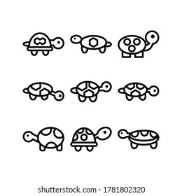 Turtle icon or logo isolated sign symbol vector illustration - Collection of high quality black style vector icons
