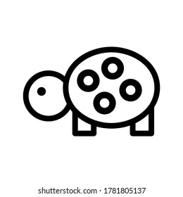 Turtle icon or logo isolated sign symbol vector illustration - high quality black style vector icons
