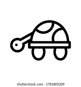 Turtle icon or logo isolated sign symbol vector illustration - high quality black style vector icons
