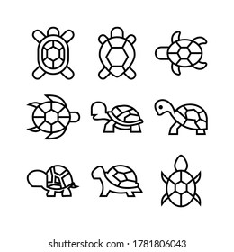 turtle icon or logo isolated sign symbol vector illustration - Collection of high quality black style vector icons
