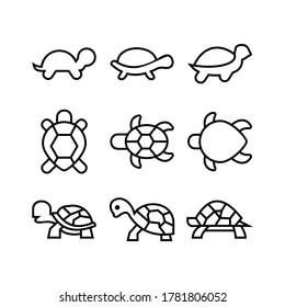 turtle icon or logo isolated sign symbol vector illustration - Collection of high quality black style vector icons
