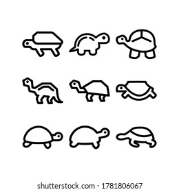 turtle icon or logo isolated sign symbol vector illustration - Collection of high quality black style vector icons
