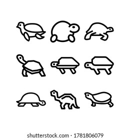 turtle icon or logo isolated sign symbol vector illustration - Collection of high quality black style vector icons
