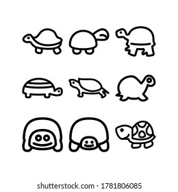 turtle icon or logo isolated sign symbol vector illustration - Collection of high quality black style vector icons
