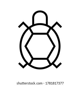 turtle icon or logo isolated sign symbol vector illustration - high quality black style vector icons
