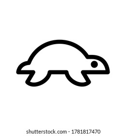 turtle icon or logo isolated sign symbol vector illustration - high quality black style vector icons
