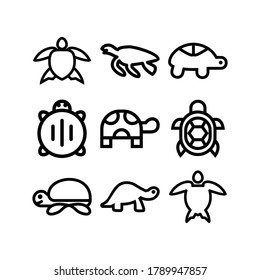 turtle icon or logo isolated sign symbol vector illustration - Collection of high quality black style vector icons
