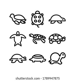 turtle icon or logo isolated sign symbol vector illustration - Collection of high quality black style vector icons
