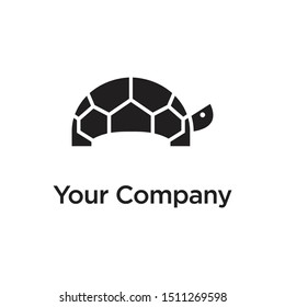 Turtle icon logo vector black