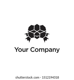 Turtle icon logo vector black