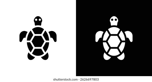 Turtle icon for logo web mobile app UI design.