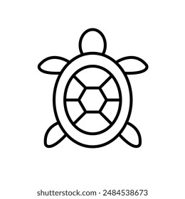 Turtle Icon for Marine Life, Wildlife Conservation, and Animal Illustrations