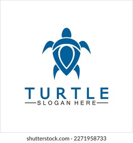 Turtle icon, Sea turtle vector illustration, Logo for buttons, websites, mobile apps and other design needs