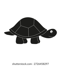 Icono de la tortuga, Ilustración vectorial de la tortuga marina, logotipo para los Botones, los Sitios web, los App móviles y otras necesidades del diseño, Imagen del Vector de la etiqueta del contorno
