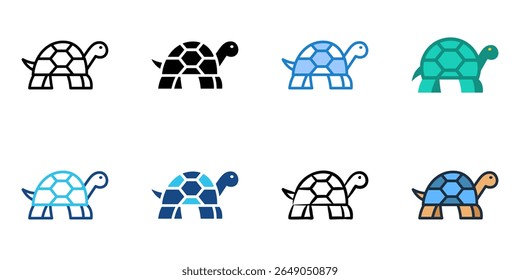 Turtle icon set multiple style collection 
