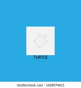 turtle icon sign signifier vector