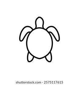 turtle icon Simple outline illustration