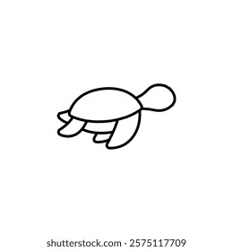 turtle icon Simple outline illustration